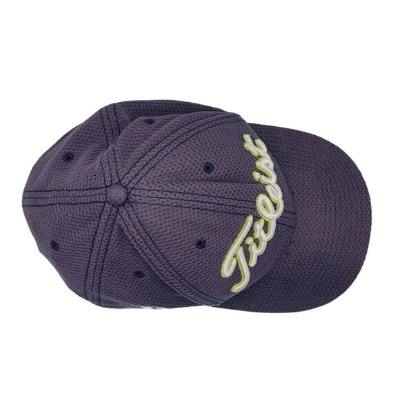 Titleist Footjoy Pro V1 Fitted Baseball Cap Blue Small Medium White Embroidery - Picture 6 of 9